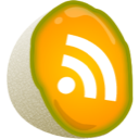 feed, fruit, melon, rss icon