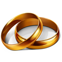 marriage, party, rings, wedding icon