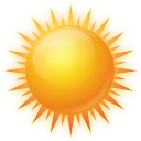 sun, sunny, weather icon