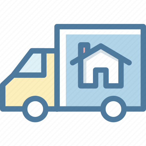 Accomodation, moving, relocation, van icon - Download on Iconfinder