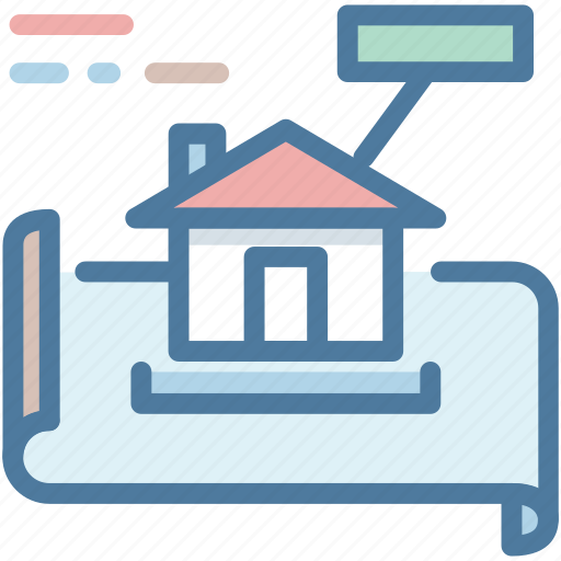 Architect, design, estate, house, plan, property, scheme icon - Download on Iconfinder
