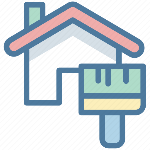 Building, construction, house, paint, renovation, tool, work icon - Download on Iconfinder
