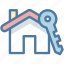 house, key, secure 