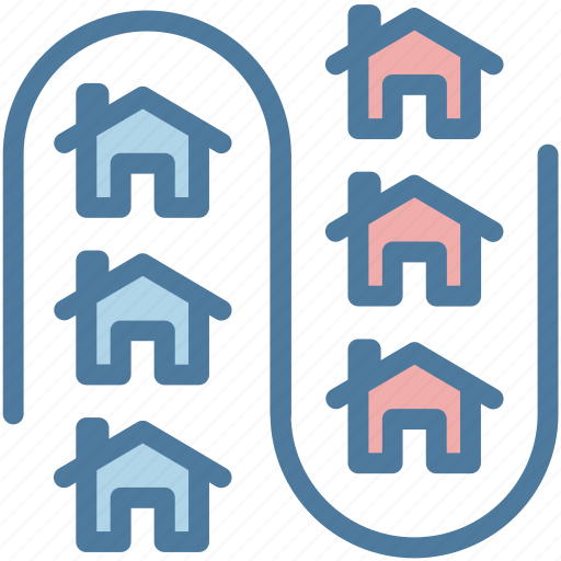 Address, district, house, neighborhood, neighbourhood, real estate, village icon - Download on Iconfinder