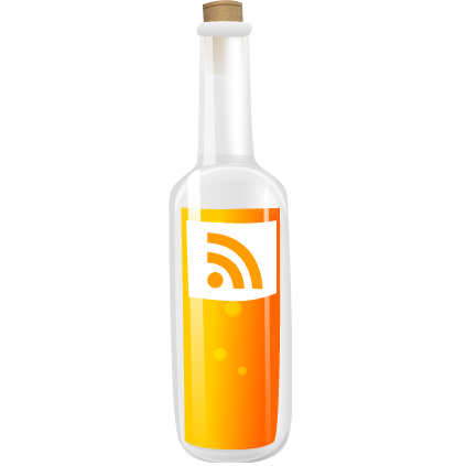 Bottle, feed, rss, upright icon - Free download