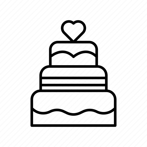 Celebration, event, party, holiday, cake, with, love icon - Download on Iconfinder