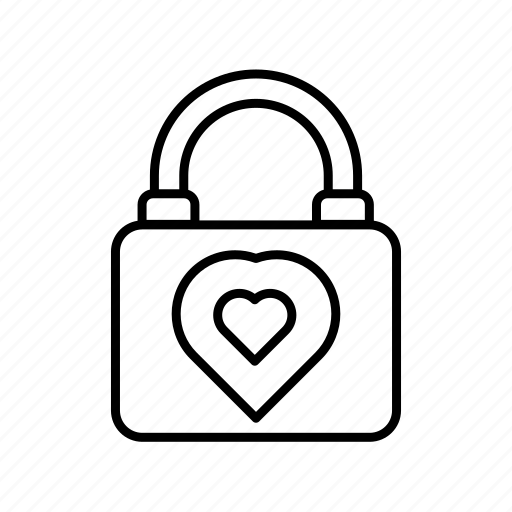 Celebration, event, party, holiday, padlock, love, heart icon - Download on Iconfinder