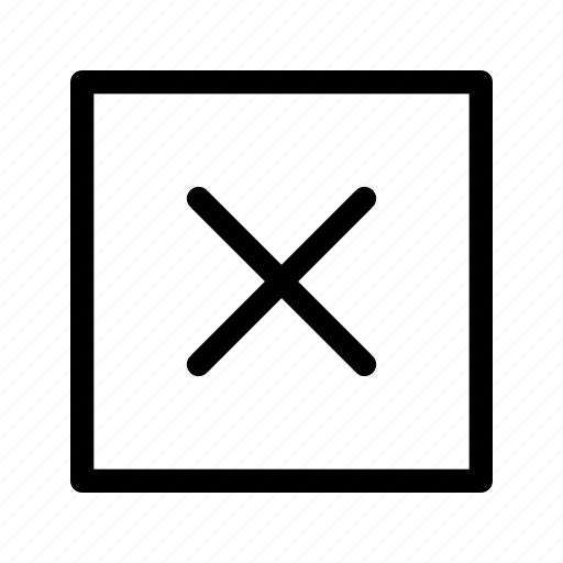 Cancel, close, square, delete, remove, exit, minus icon - Download on Iconfinder