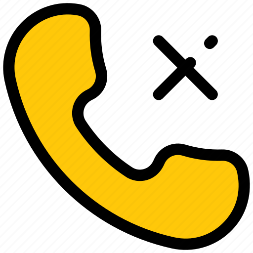 Call reject, phone, no-call, stop-call, call-prohibition, no-telecommunication, miss-call icon - Download on Iconfinder