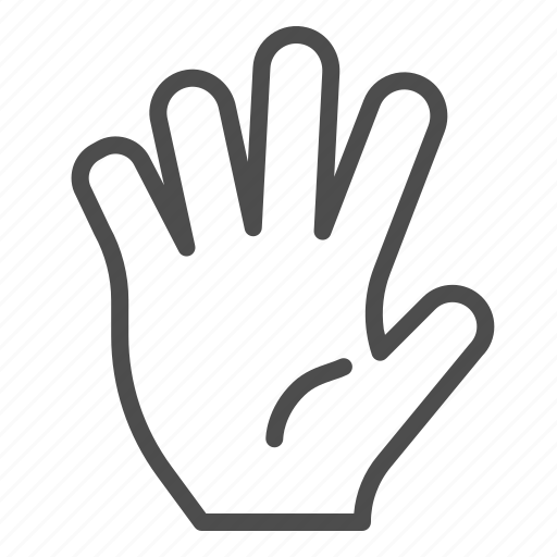 Five, hand, gesture, human, finger, hello, greeting icon - Download on Iconfinder