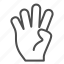 four, human, number, hand, showing, palm, thumb, fingers, gesture 