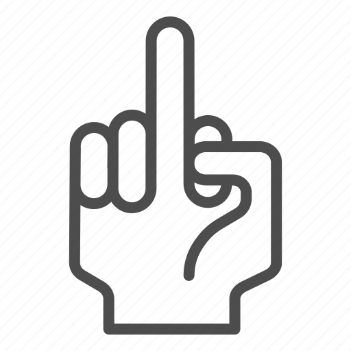 Hand, gesture, bad, finger, middle, antisocial, offensive icon - Download on Iconfinder