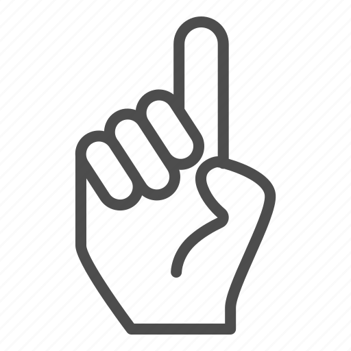 Hand, index, up, finger, direction, gesture, point icon - Download on Iconfinder