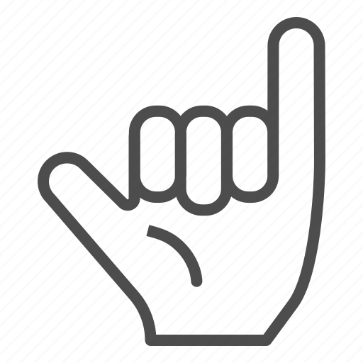 Hang, loose, hand, surf, finger, gesture, interaction icon - Download on Iconfinder
