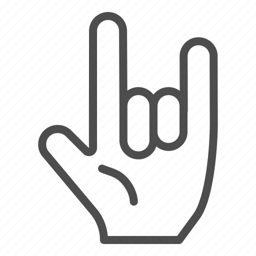 Rock, hand, gesture, music, roll, finger, cool icon - Download on Iconfinder