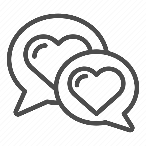Chat, love, heart, bubble, conversation, message, speech icon - Download on Iconfinder