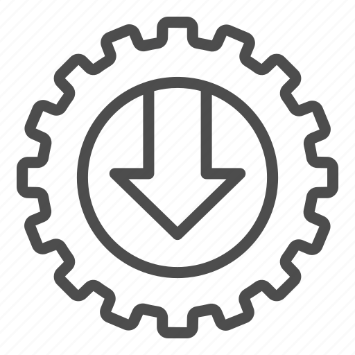 Arrow, gear, mechanical, technical, power, engineering, cog wheel icon - Download on Iconfinder