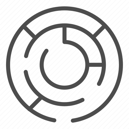 Maze, circle, labyrinth, circular, round, solution, strategy icon - Download on Iconfinder