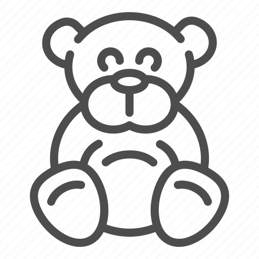Bear, teddy, toy, animal, ted, stuffed, plush icon - Download on Iconfinder
