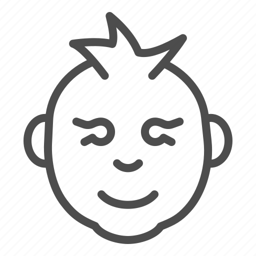 Face, baby, boy, child, smile, happy, head icon - Download on Iconfinder