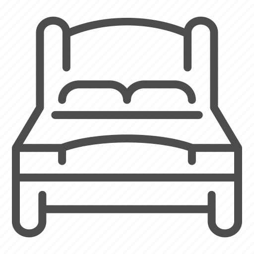 Bed, hotel, pillow, double, bedroom, dream, hostel icon - Download on Iconfinder