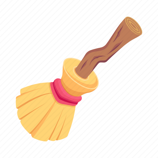 Broom, broomstick, witch broom, cleaning tool, cleaning equipment icon - Download on Iconfinder