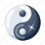 chinese cosmology, yin yang, taijitu, yin sign, yin symbol 