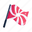 flag, ensign, pennant, flagpole, emblem 