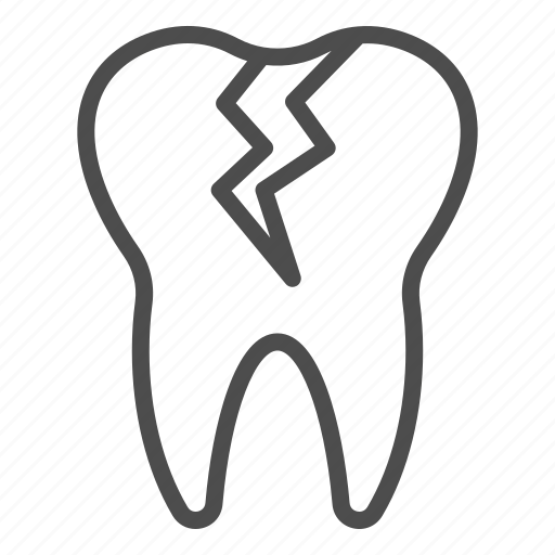 Tooth, dentist, medical, damaged, dentistry, chipped, crack icon - Download on Iconfinder
