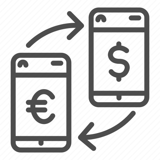 Money, finance, euro, currency, mobile, dollar, arrow icon - Download on Iconfinder