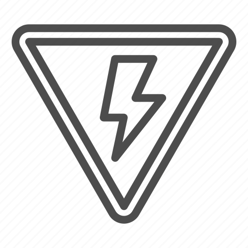 Safety, danger, triangle, electric, flash, warning, lightning icon - Download on Iconfinder