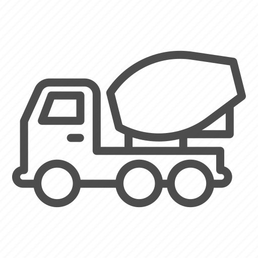 Truck, vehicle, mixer, construction, industry, cement, transport icon - Download on Iconfinder