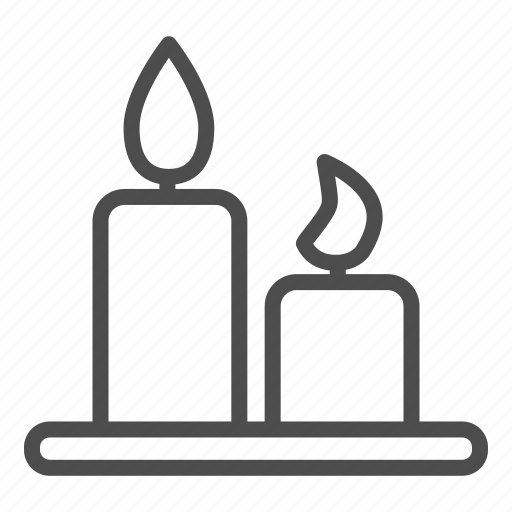 Candle, flame, fire, candlelight, wax, church, plate icon - Download on Iconfinder