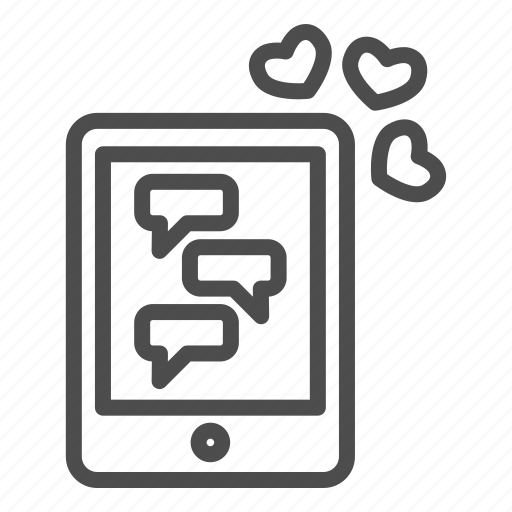 Heart, love, valentine, like, tablet, smartphone, popup icon - Download on Iconfinder