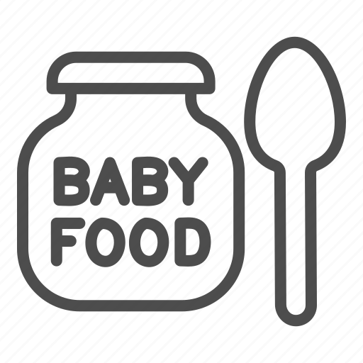 Spoon, baby, juice, food, product, jam, jar icon - Download on Iconfinder
