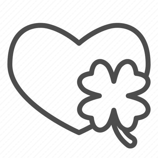 Clover, irish, luck, patrick, leaf, heart, love icon - Download on Iconfinder