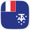 lands, southern, french, flag, tf, antarctic