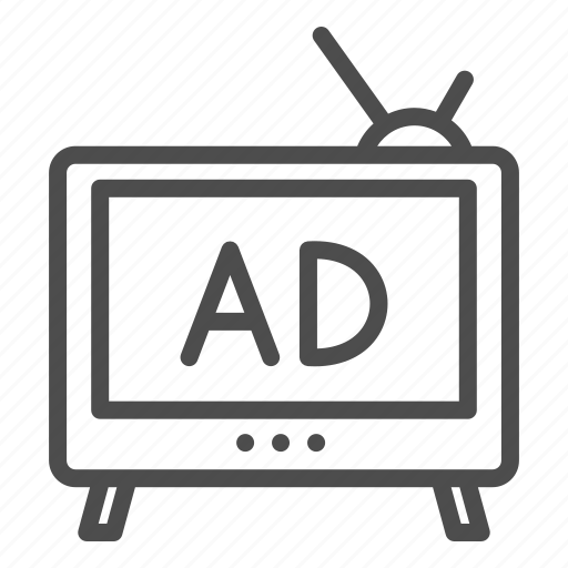 Advertisement, television, marketing, promotion, device, antenna, electronic icon - Download on Iconfinder