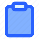 clipboard, document, interface, paper, paste
