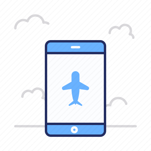 Aircraft, airplane, phone icon - Download on Iconfinder