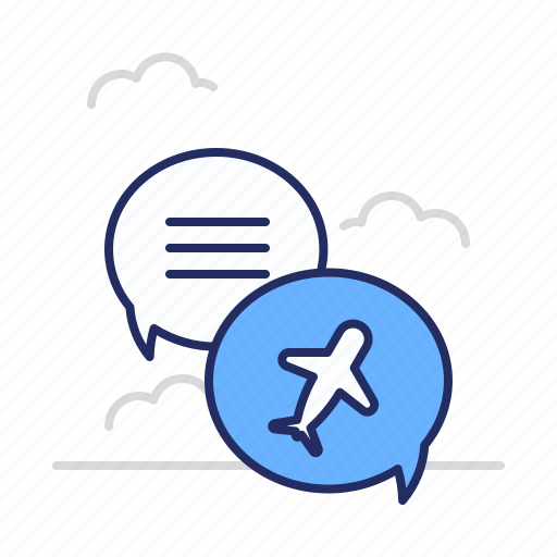 Airport, bubble, chat icon - Download on Iconfinder