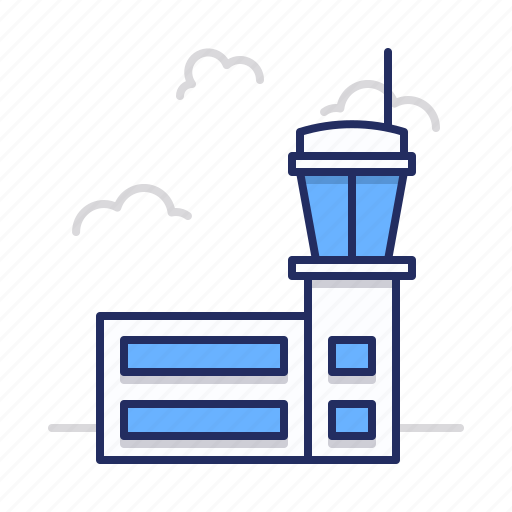 Airport, building, tower icon - Download on Iconfinder