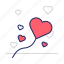 balloon, heart, romance 