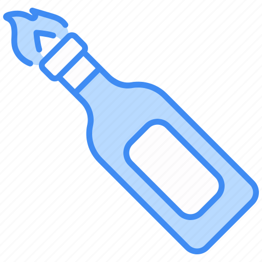 Molotov cocktail, alcohol-bottle, beer-bottle, bottle, whiskey, fire, drink icon - Download on Iconfinder