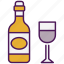 wine bottle, alcohol, wine, drink, bottle, beverage, champagne, wine-glass, alcoholic-drink 