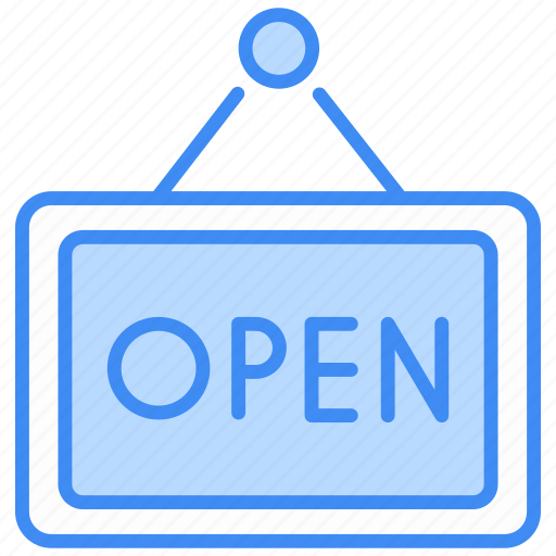 Open sign, open, open-board, sign, shop, open-tag, store icon - Download on Iconfinder