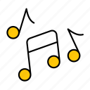 music, note, music note, audio, song, sound, melody, quaver, eighth-note