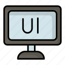 user, user interface, ui, file, document, arrow, website, button