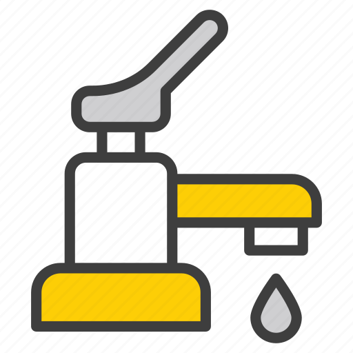 Faucet, water, tap, plumbing, water-faucet, water-supply, drop icon - Download on Iconfinder