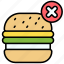 no burger, no-fast-food, no-junk-food, no-food, forbidden, stop-fast-food, burger, unhealthy-food, food, fast-food 
